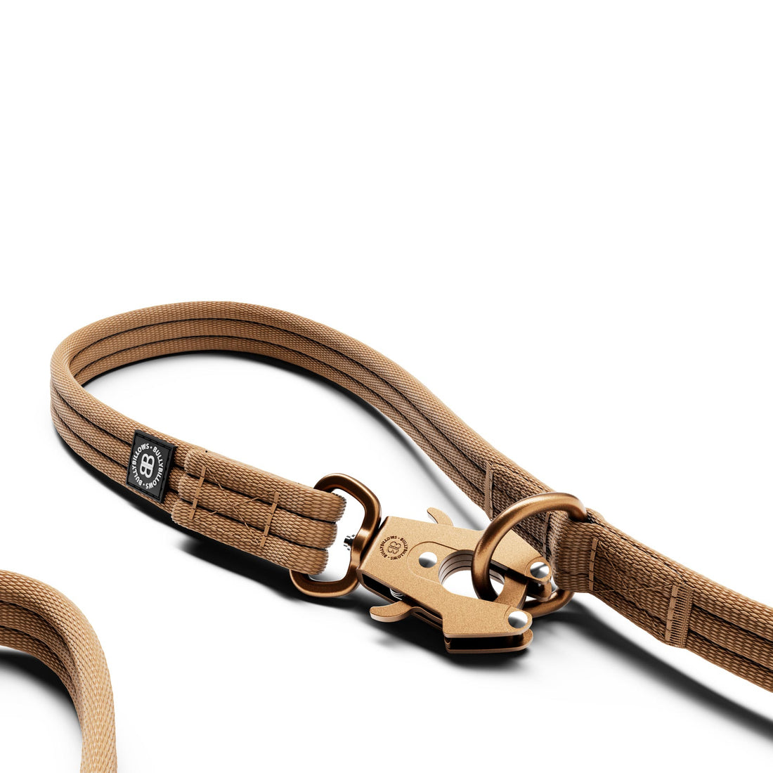 featured image of Lightweight Training Double Ended Dog Lead | 2m Length - Tan x Tan
