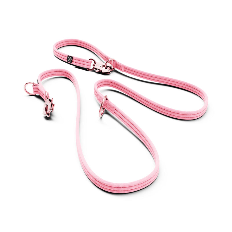 Lightweight Training Double Ended Dog Lead | 2m Length - Pink