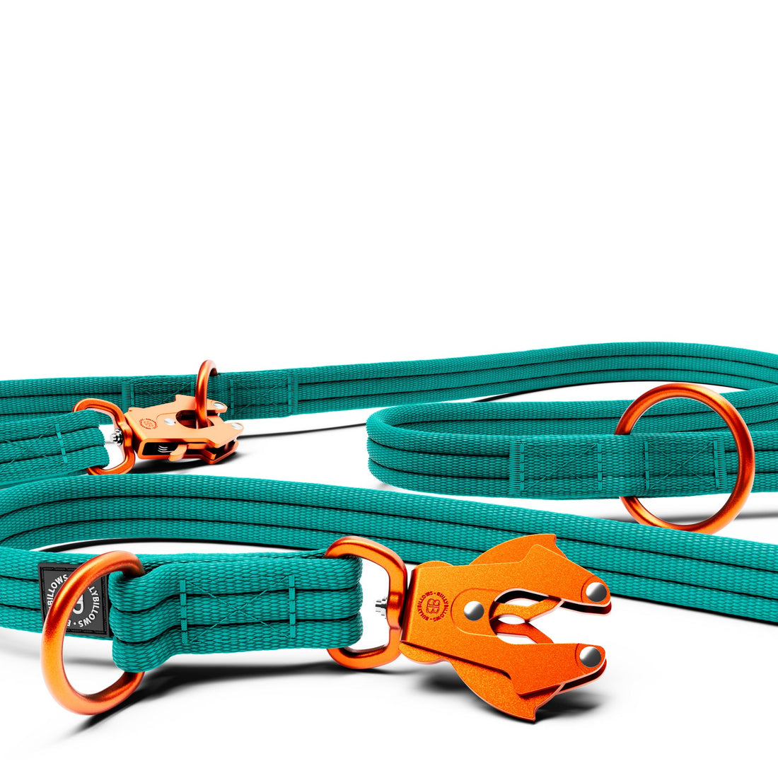 featured image of Lightweight Training Double Ended Dog Lead | 2m Length - Turqouise x Orange