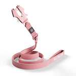 1.4m LIGHTER Swivel Combat Lead | Neoprene Lined, Secure Rated Clip with Soft Handle - Pink x Pink