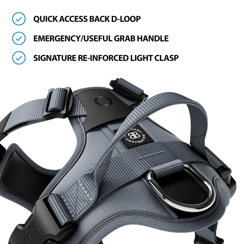 Anti Pull Hurricane Harness - With Handle - Grey