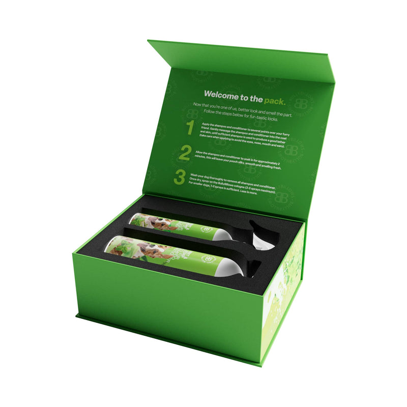 Shampoo & Conditioner with Cologne Spray - Refreshing Mint & Hemp