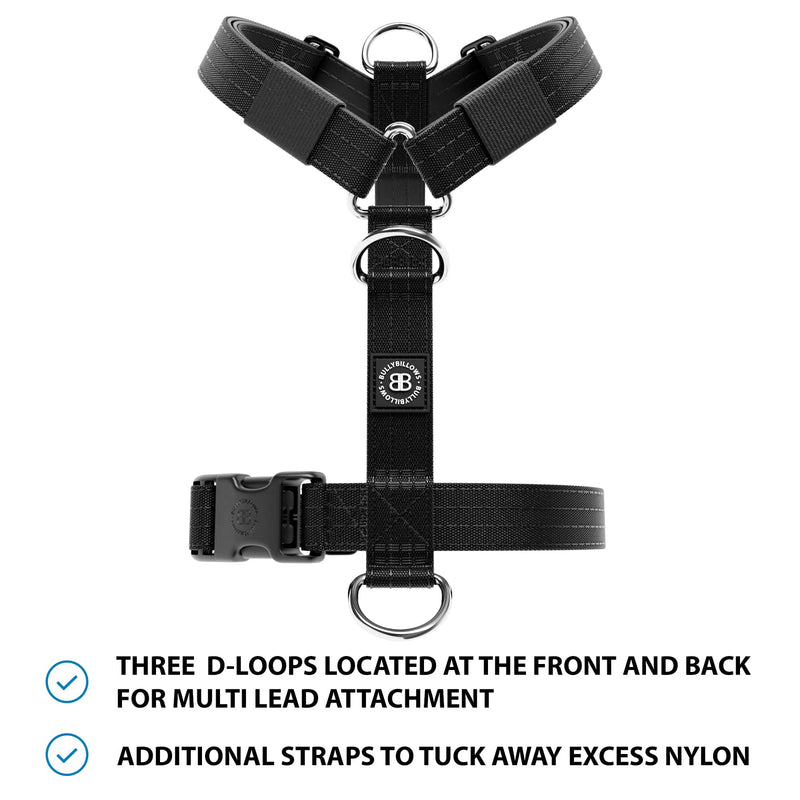 Mini Training Anti Pull TRI-Harness® | Small Breeds - Black
