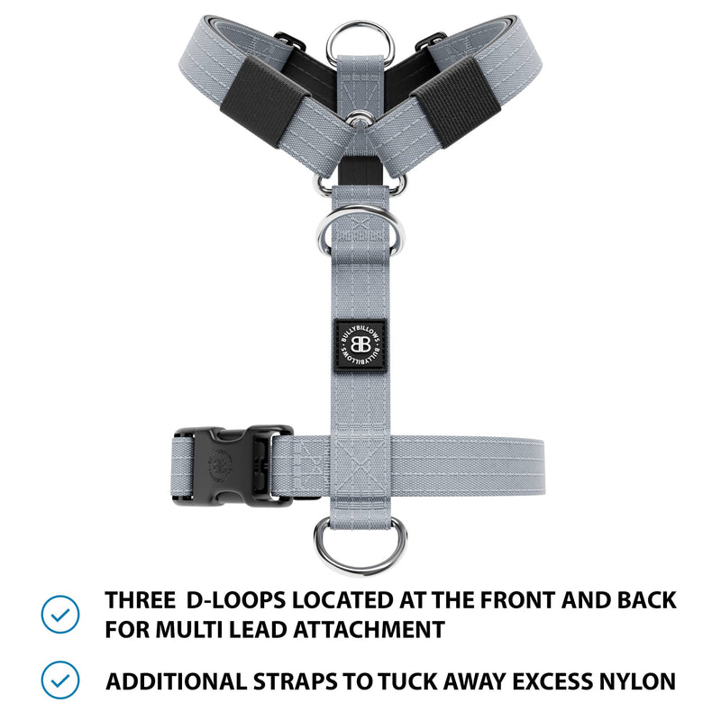 Mini Training Anti Pull TRI-Harness® | Small Breeds - Metal Grey