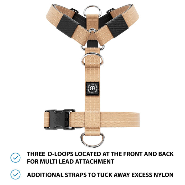 Mini Training Anti Pull TRI-Harness® | Small Breeds - Tan