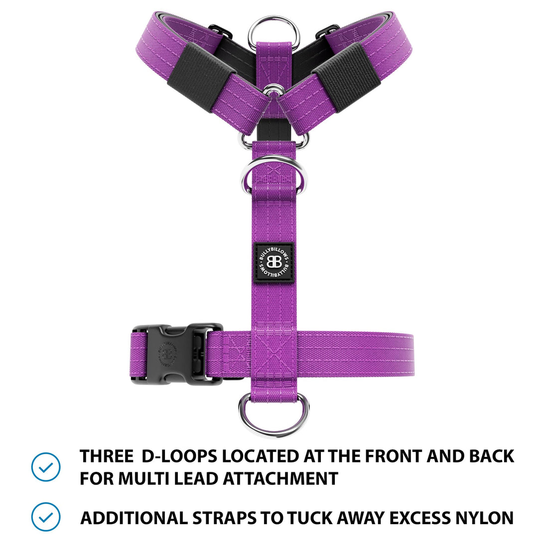 featured image of Anti-Pull TRI-Harness® | Training Dog Harness for All Breeds - Purple
