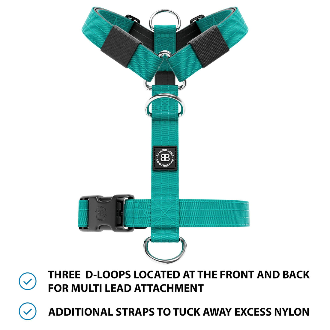 featured image of Anti-Pull TRI-Harness® | Training Dog Harness for All Breeds - Turquoise
