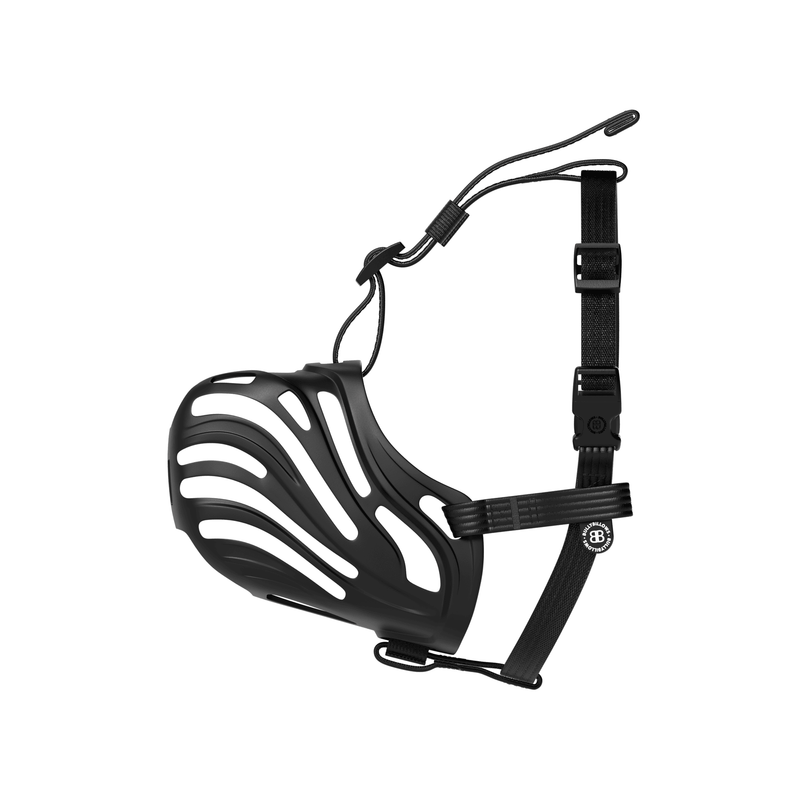 Muzzle | Flexi & Legal Requirement - S-XL Breeds - Black