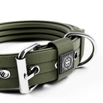 4cm Pin Buckle Collar | With Handle & Robust Hardware - Khaki