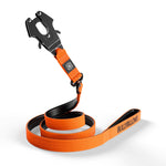 1.4m Swivel Combat Lead | Neoprene Lined, Secure Rated Clip with Soft Handle - Orange