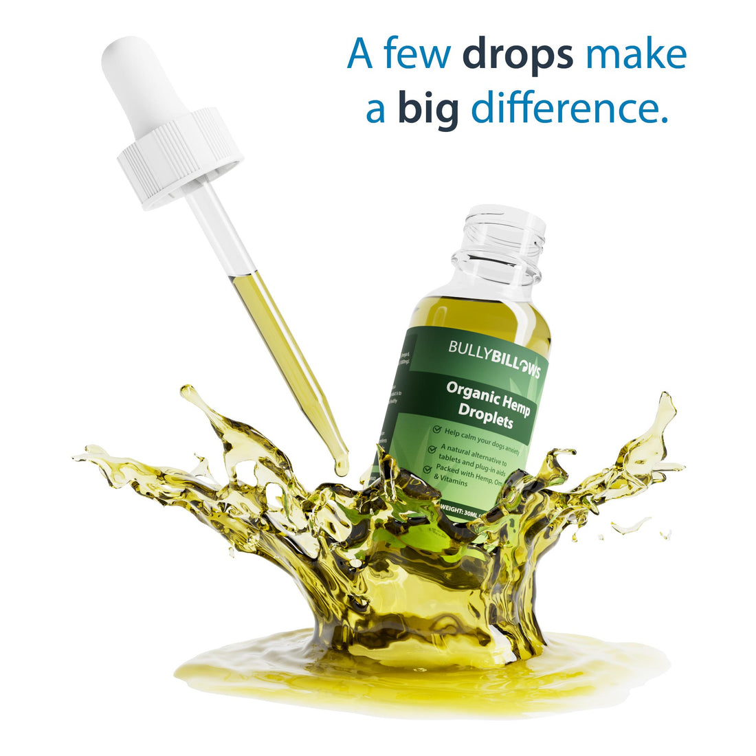featured image of 1000mg Hemp & Omega Dog Droplets - Add to Food/Water