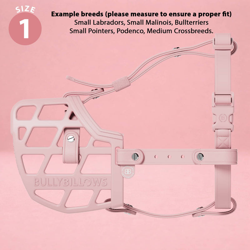 Premium Comfort Muzzle | x2 Additional Head Straps - Pink