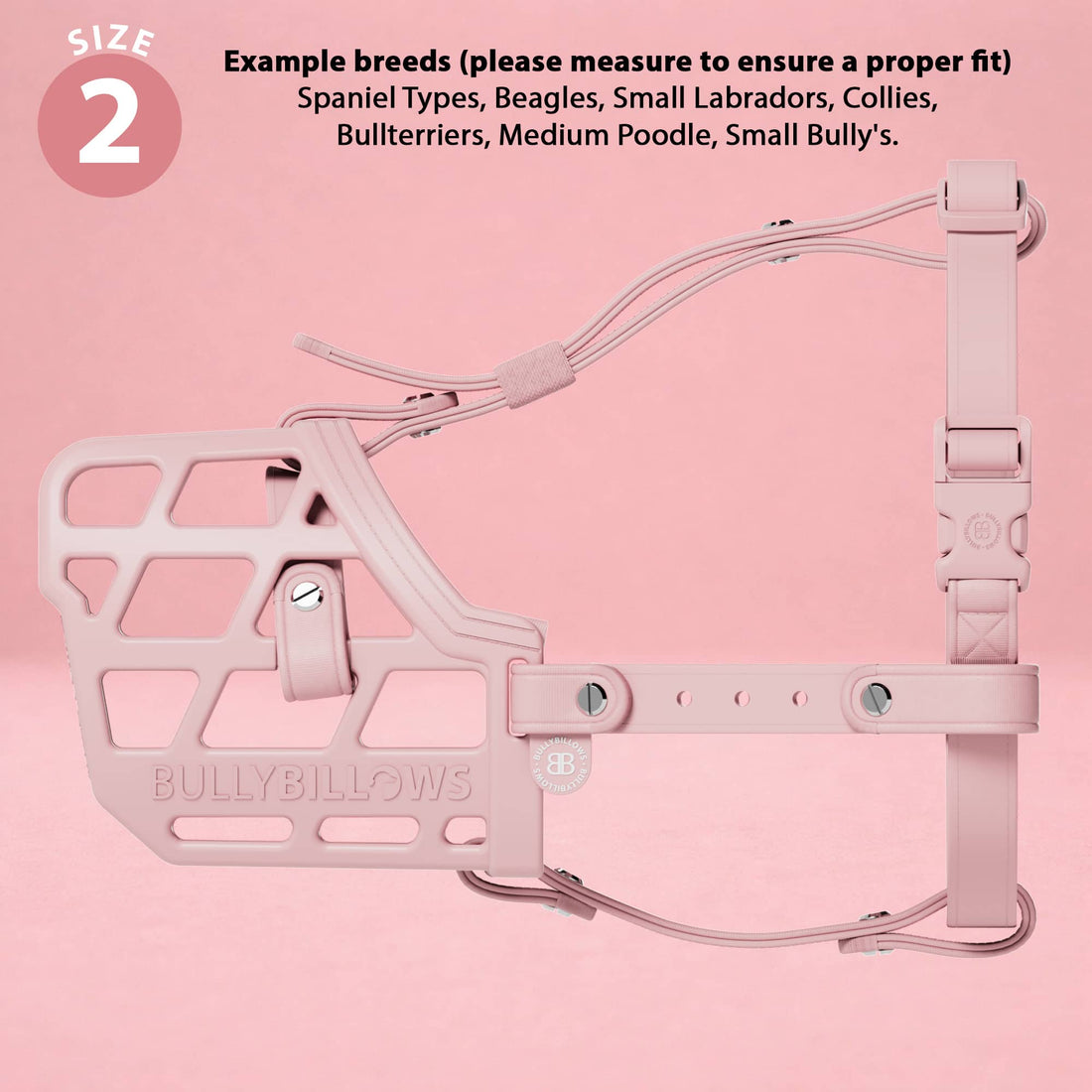 featured image of Premium Comfort Muzzle | x2 Additional Head Straps - Pink