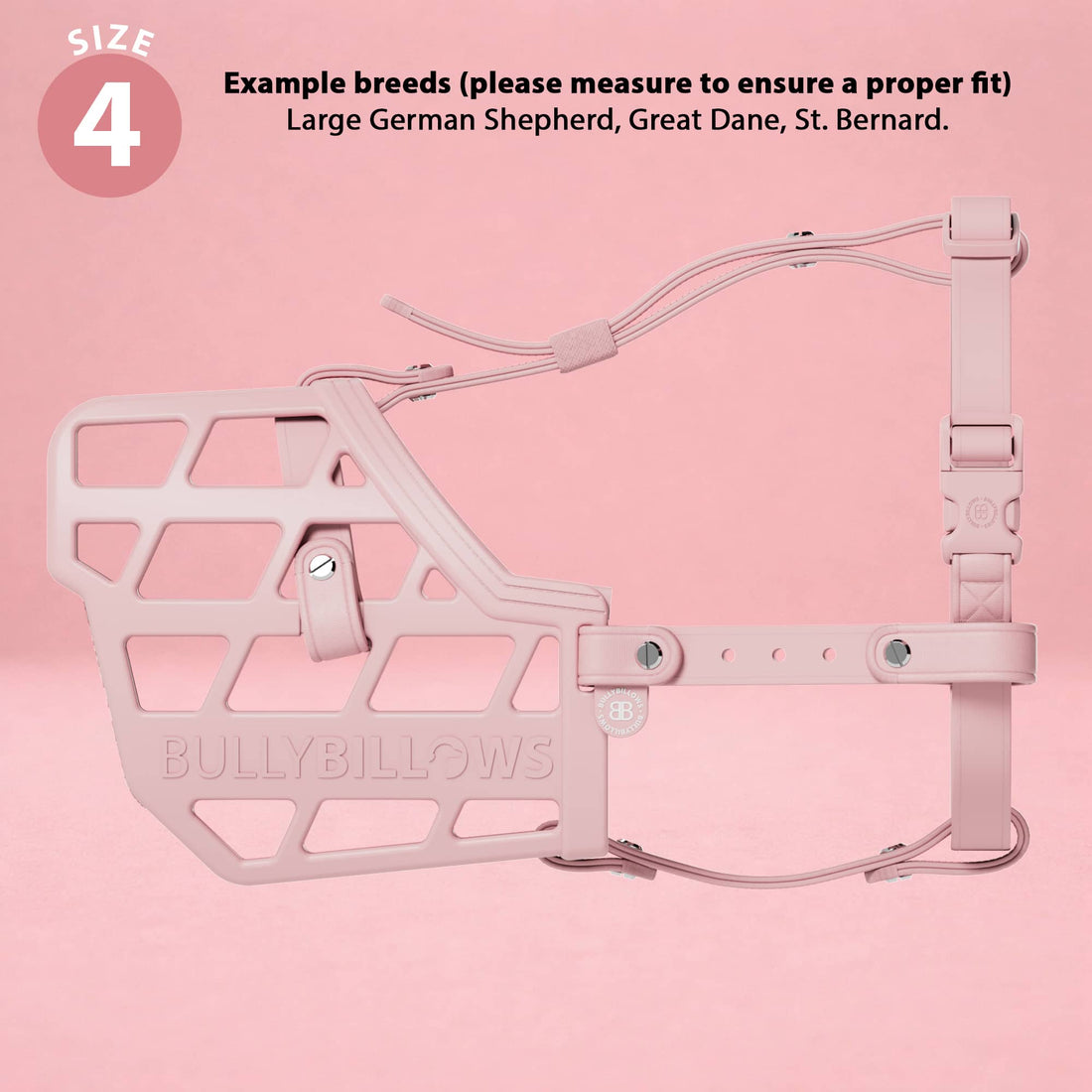 featured image of Premium Comfort Muzzle | x2 Additional Head Straps - Pink