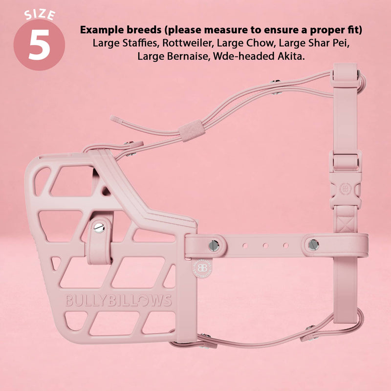 Premium Comfort Muzzle | x2 Additional Head Straps - Pink