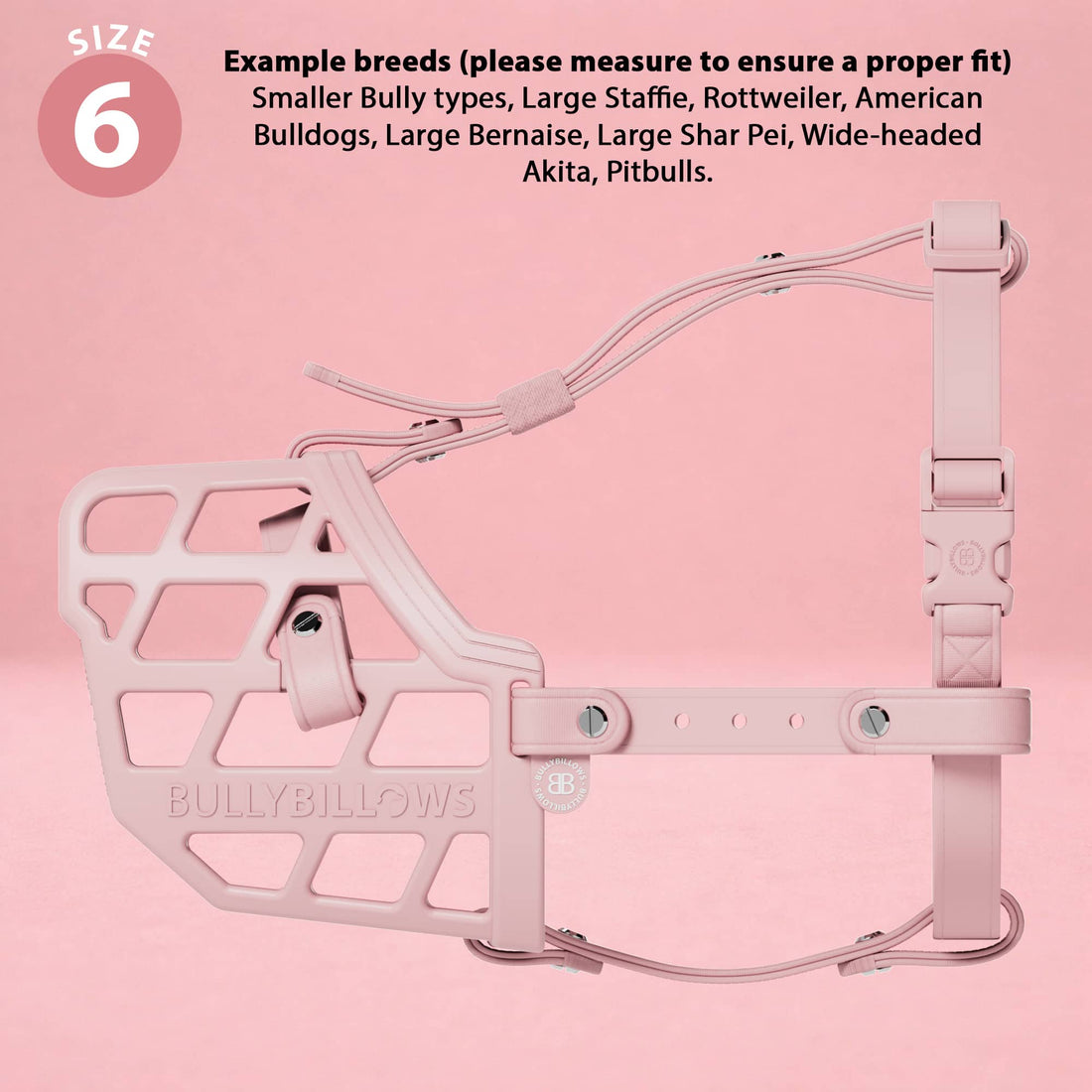 featured image of Premium Comfort Muzzle | x2 Additional Head Straps - Pink