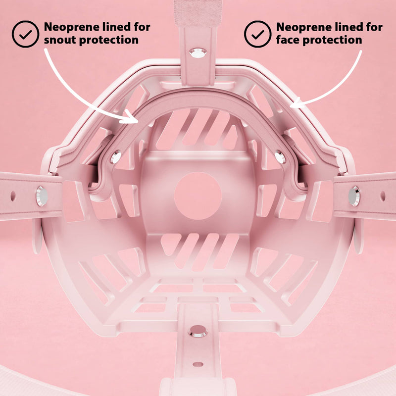 Premium Comfort Muzzle | x2 Additional Head Straps - Pink