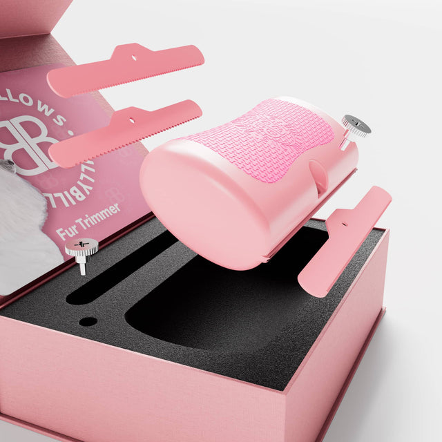 Pink deshedding comb