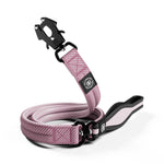 Herringbone 1.2m Mini Combat Lead | Foam & Neoprene Lined with Soft Handle - Soft Pink
