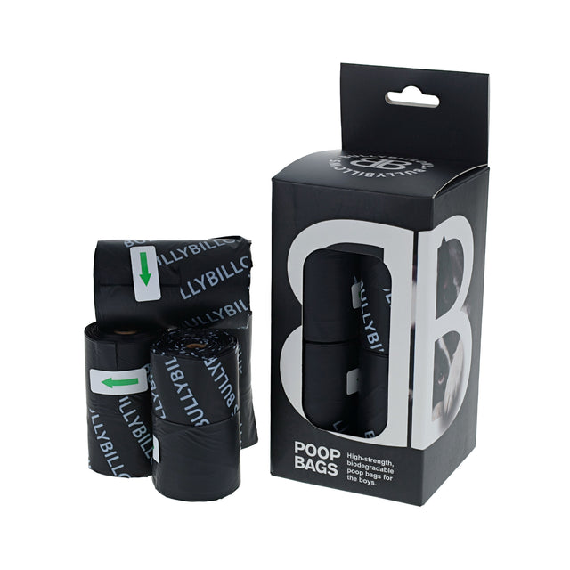 Premium Biodegradable Poop Bags | With Handle - Black