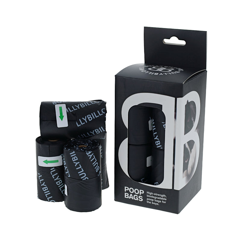 Premium Biodegradable Poop Bags With Handle - Black