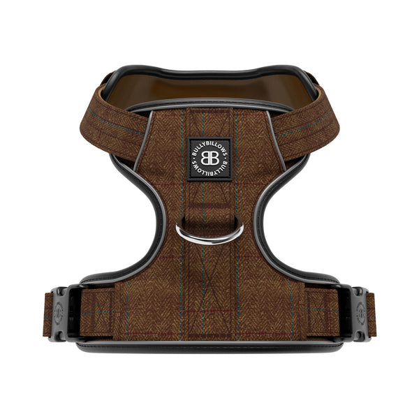 Premium Comfort Herringbone Harness | Non Restrictive - Classic Tan