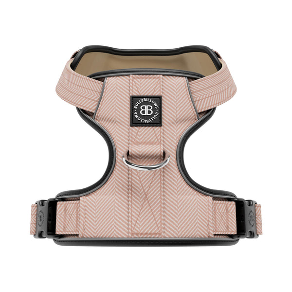 Premium Comfort Herringbone Harness | Non Restrictive - Elegant Cream