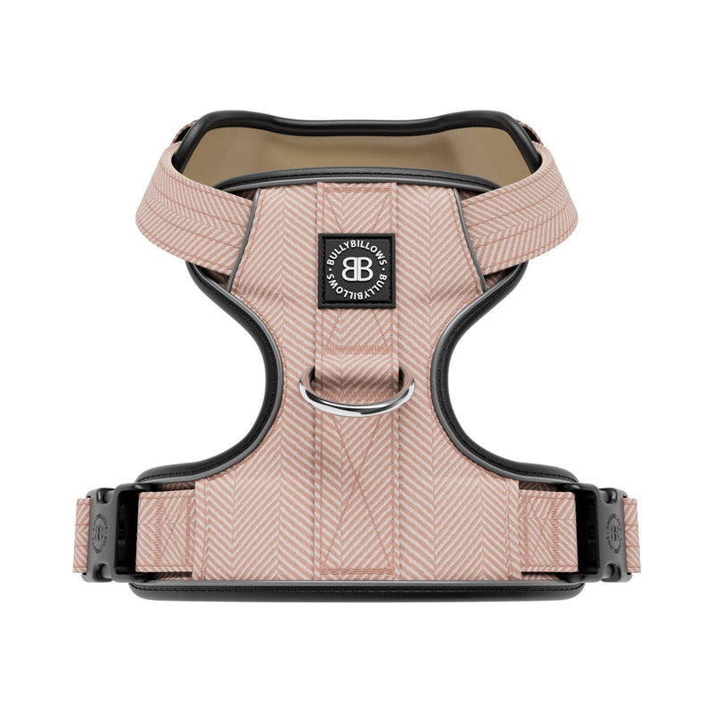 Premium Comfort Herringbone Harness | Non Restrictive - Elegant Cream