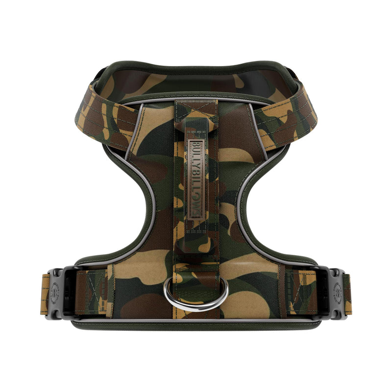 Comfort Premium Harness | Non Restrictive - Green Camouflage