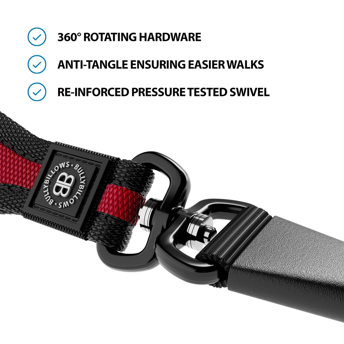 featured image of Slip Training Lead | Anti Pull & No Choking -  Red