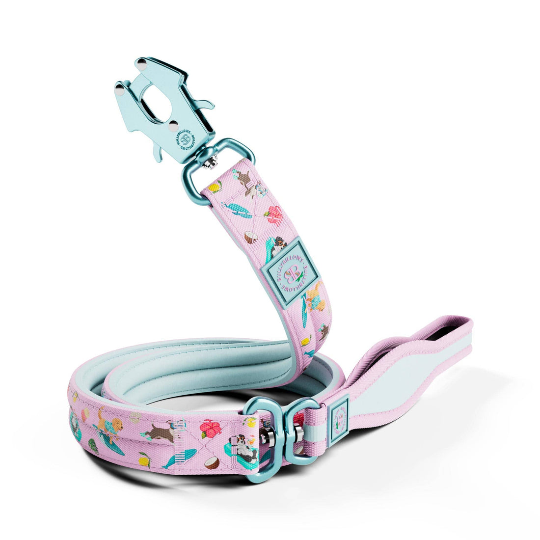 featured image of 1.2m Lighter Swivel Combat Lead | Anti-Tangle & Secure Clip - BalmyBillows Pink