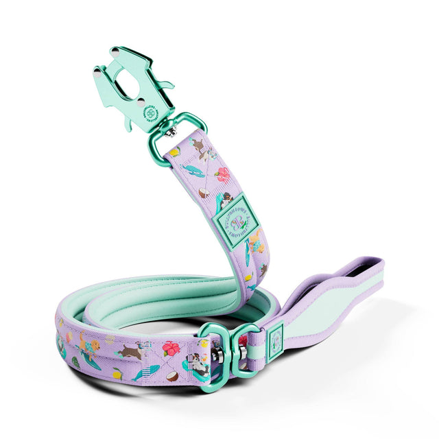 1.2m Lighter Swivel Combat Lead | Anti-Tangle & Secure Clip - BalmyBillows Purple