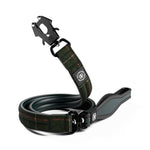 Tweed 1.2m Mini Combat Lead | Foam & Neoprene Lined with Soft Handle - Forest Green