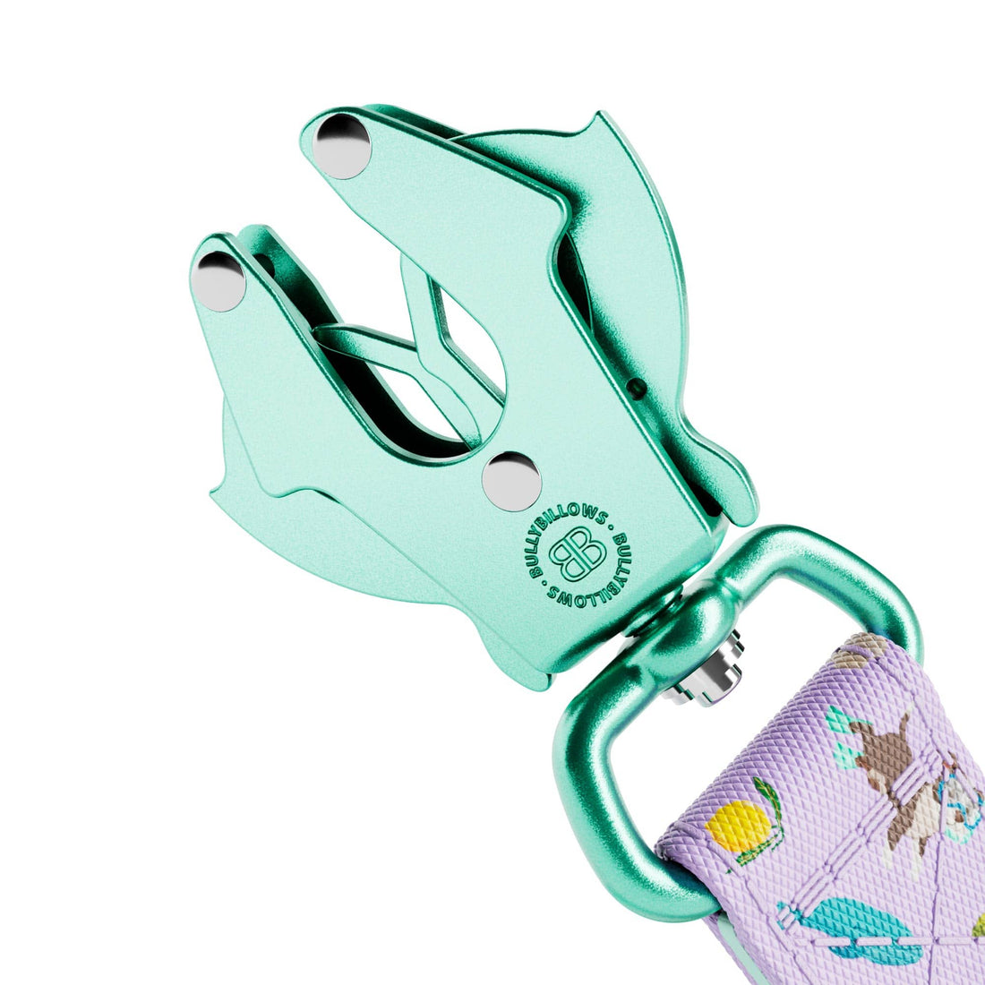 featured image of 1.2m Lighter Swivel Combat Lead | Anti-Tangle & Secure Clip - BalmyBillows Purple