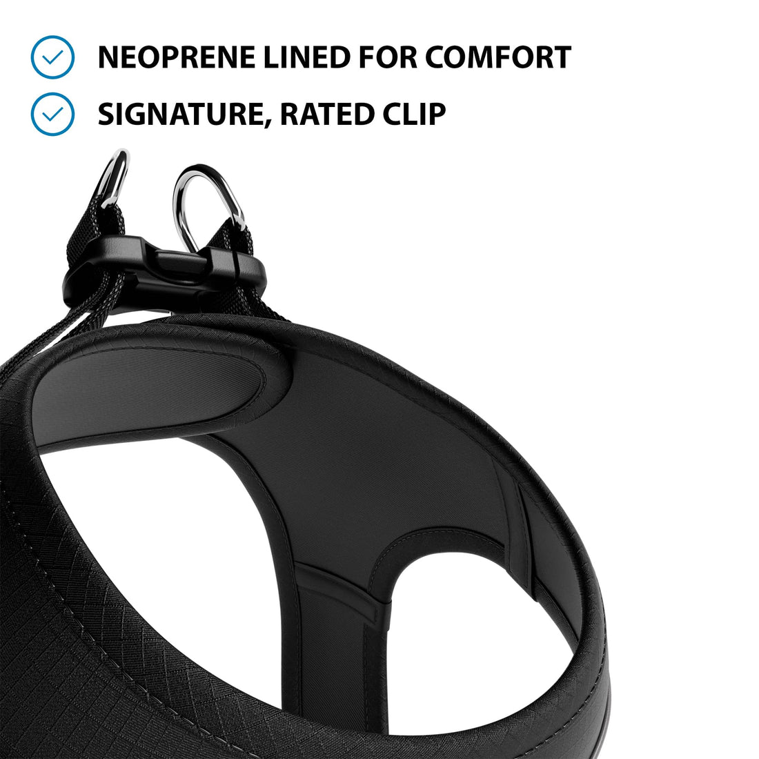 featured image of Step in Harness | XS-M Breeds - Black