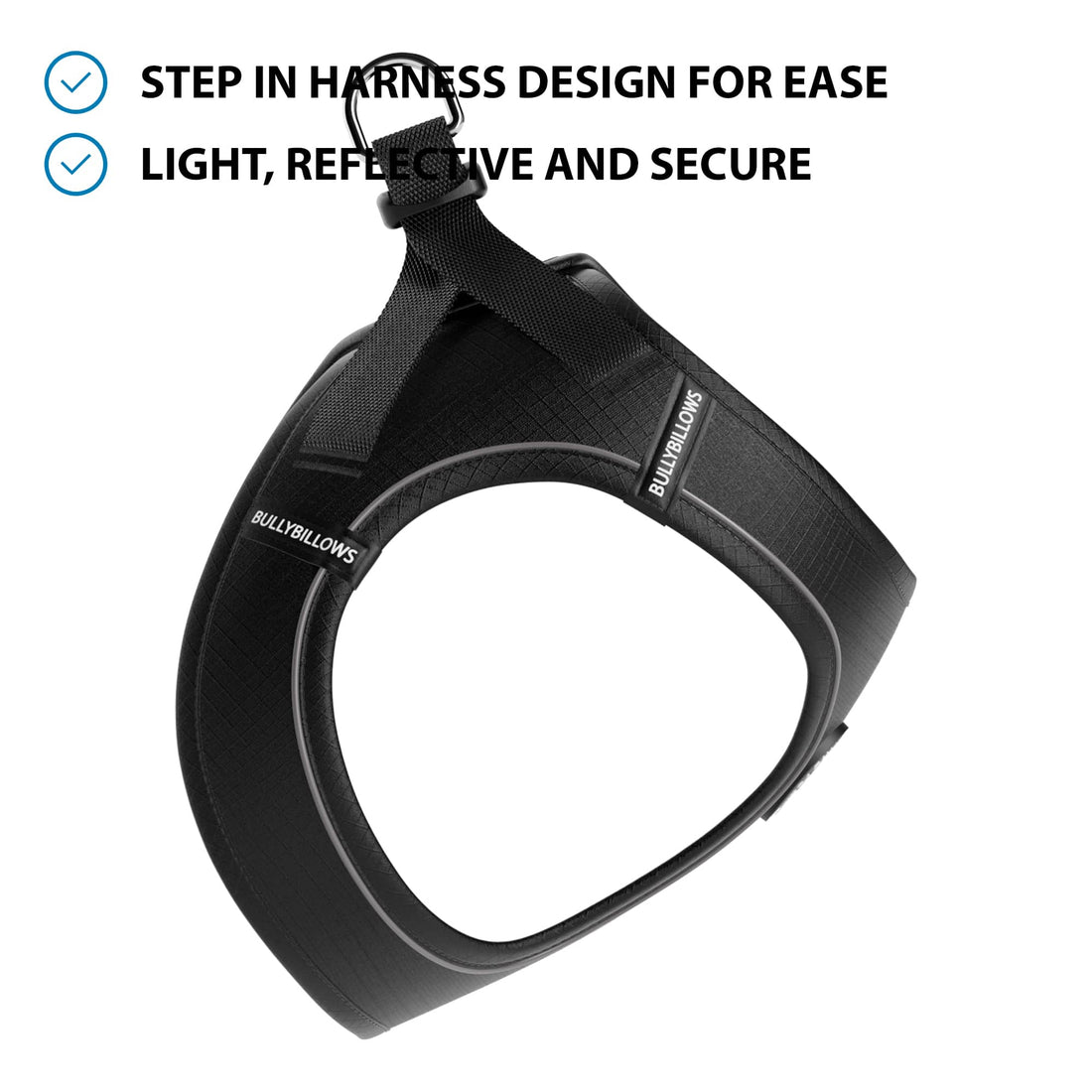 featured image of Step in Harness | XS-M Breeds - Black
