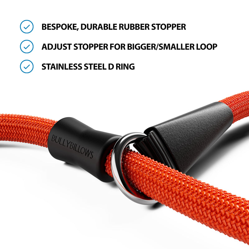 Slip Training Lead | Anti Pull & No Choking -  Orange
