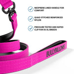 1.4m Swivel Combat Lead | Neoprene Lined, Secure Rated Clip with Soft Handle - Magenta