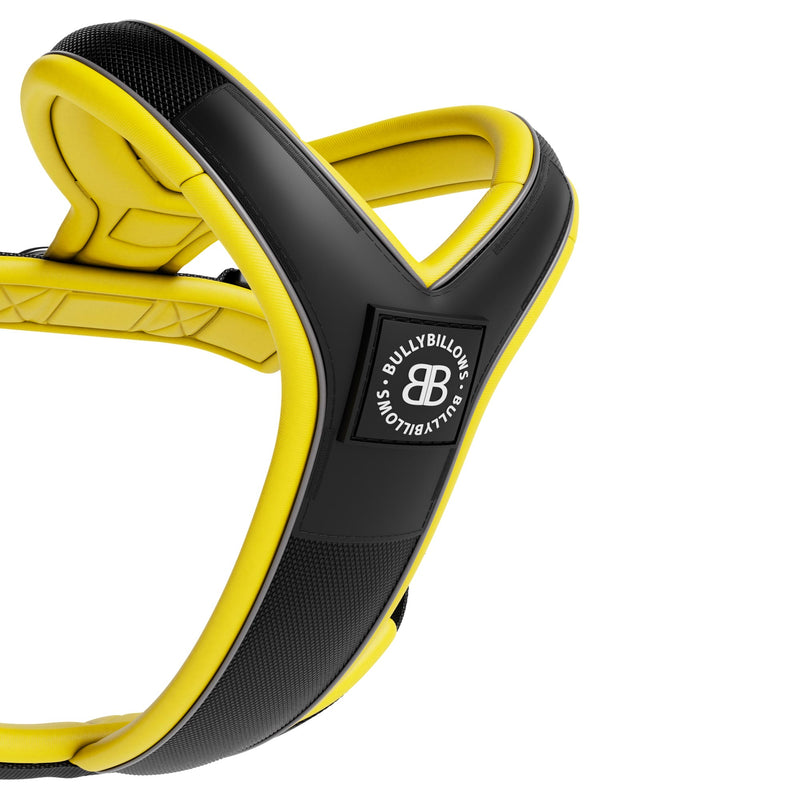 Slip on Harness | Foam Padded - Black x Yellow