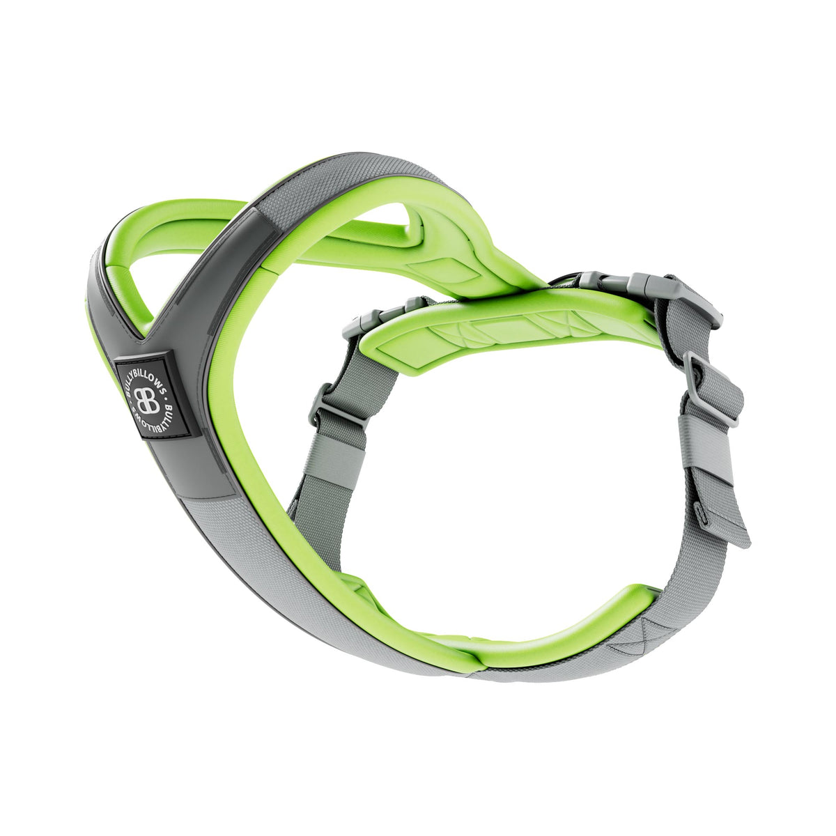 Slip on Harness Foam Padded Metal x Neon