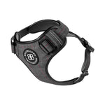 Premium Comfort Tweed Harness | Non Restrictive & Adjustable - Stone Grey