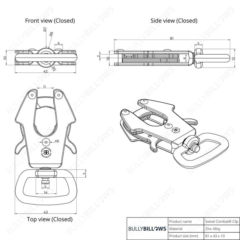 1.2m Mini Combat® Lead - Orange