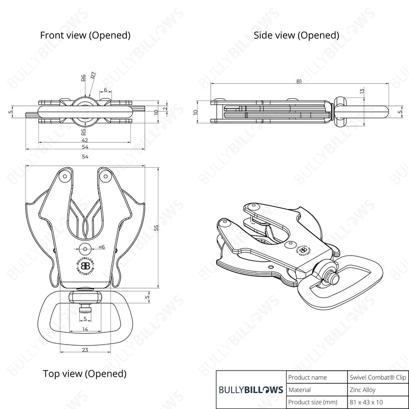 1.2m Mini Combat® Lead - Orange