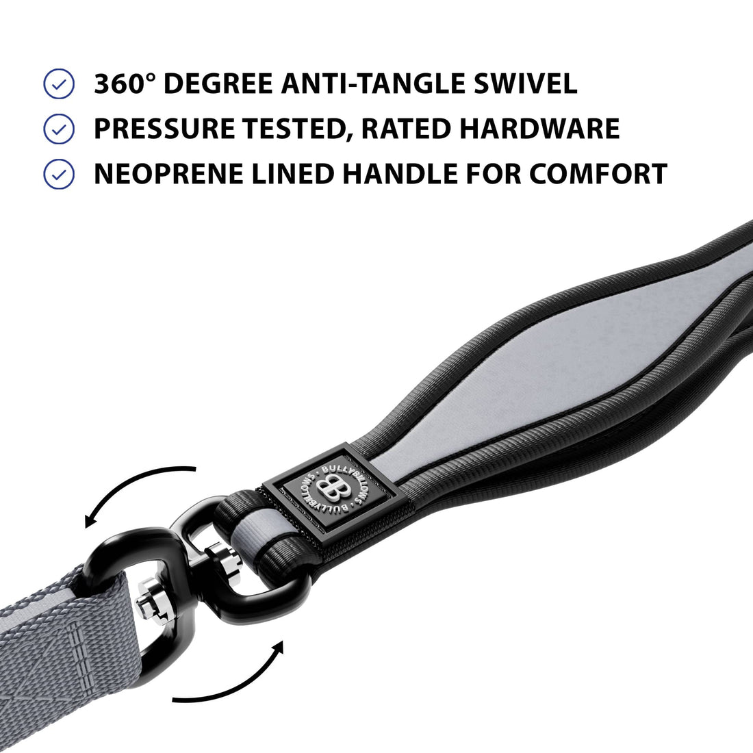 featured image of 1.2m Mini Combat® Lead - Metal Grey
