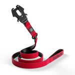 1.4m Swivel Combat Lead | Neoprene Lined, Secure Rated Clip with Soft Handle - Red