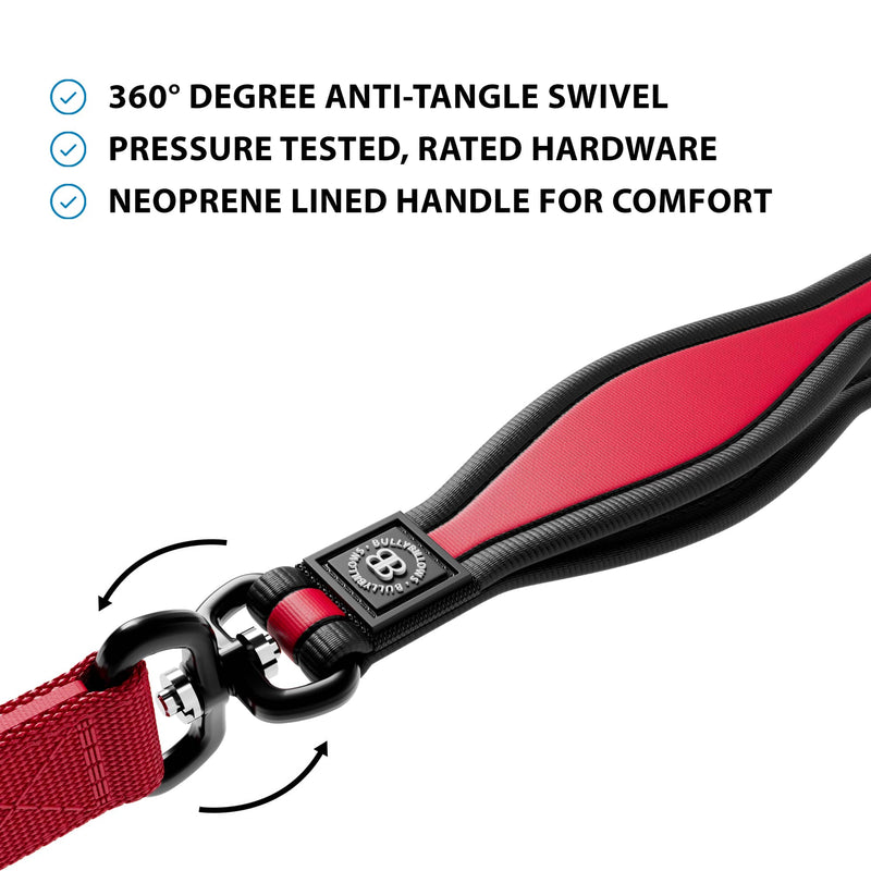 Slip-on Harness & Mini Combat Lead Bundle – Red