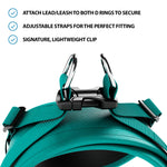 Boomerang Harness - Non Restrictive, Lightweight, Small - Medium Breeds - Teal