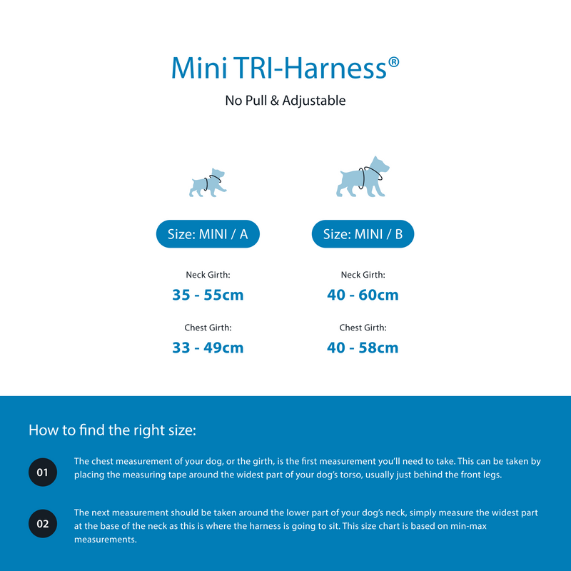 Mini Training Anti Pull TRI-Harness® | Small Breeds - Tan
