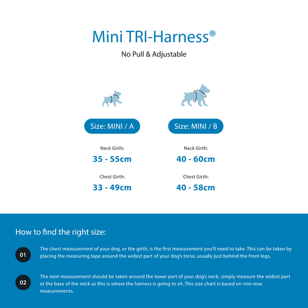Mini Training Anti Pull TRI-Harness® | Small Breeds - Bubblegum