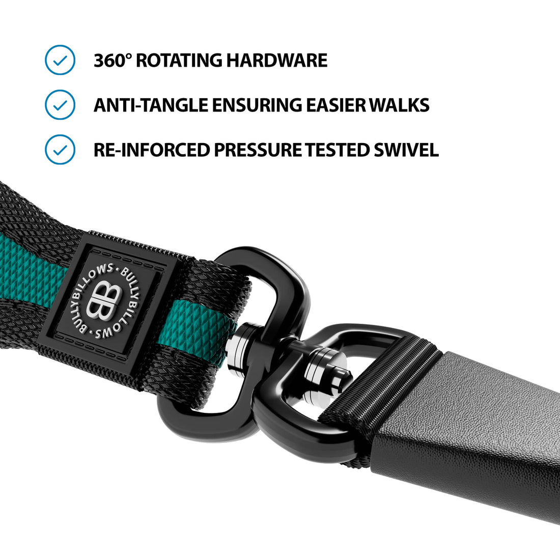 featured image of Slip Training Lead | Anti Pull & No Choking - Turquoise